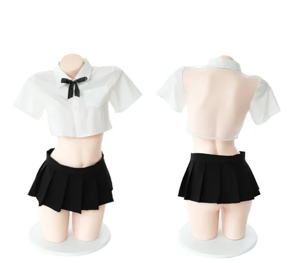 Polka Dot Ribbon Playful Student Suit - Image 5